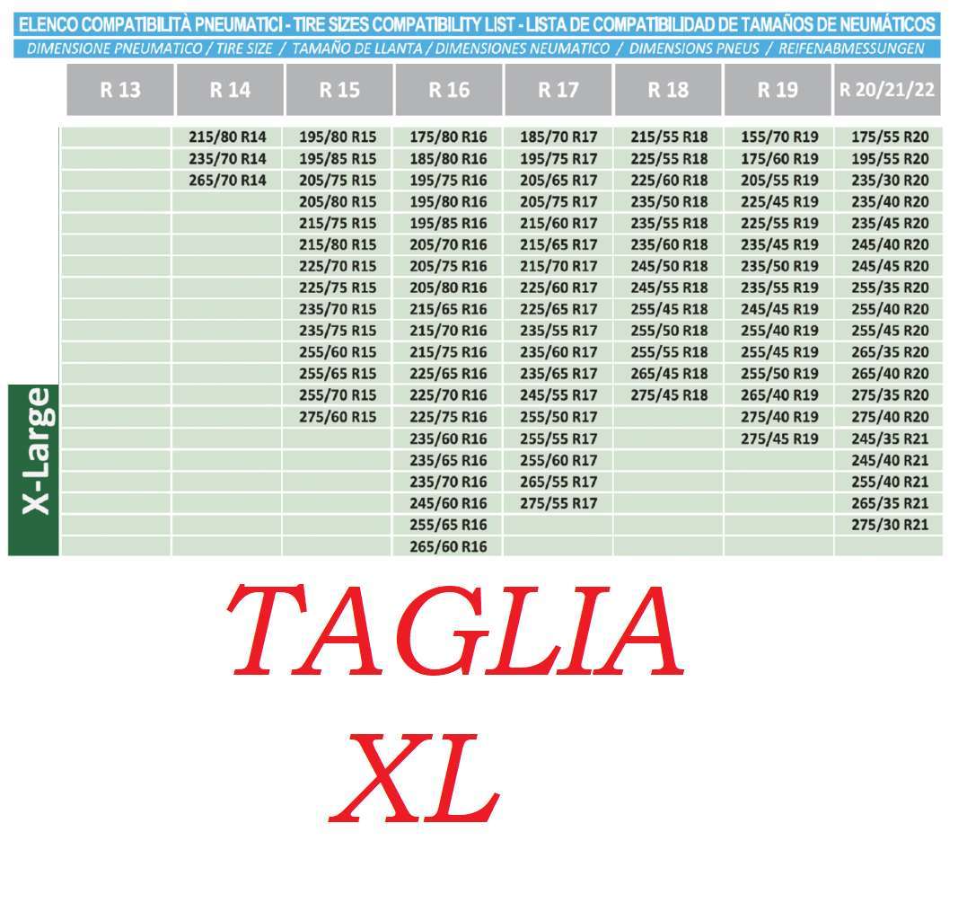 CALZE DA NEVE OMOLOGATE TAGLIA XL Ultra Resistenti - Aricun