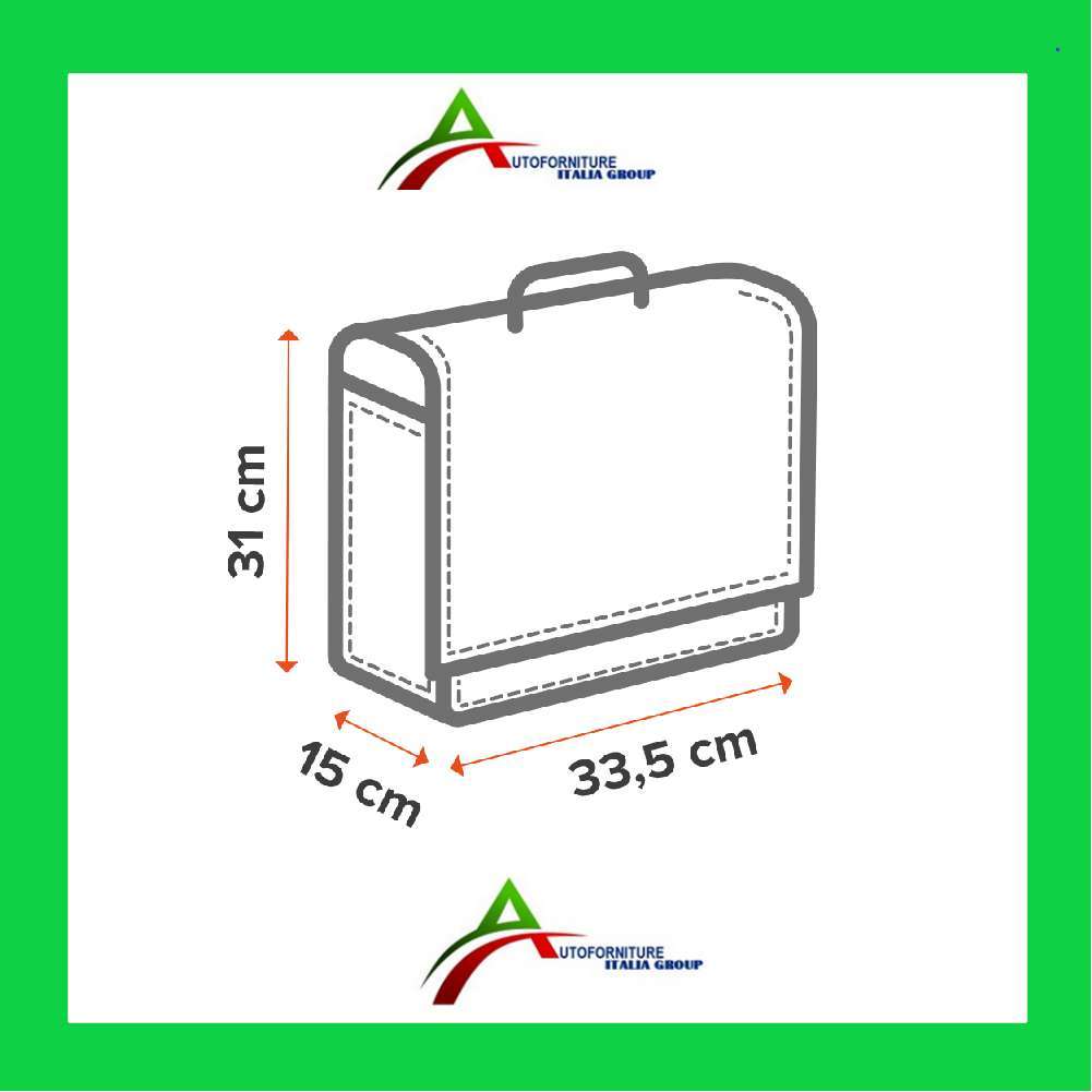 BORSA ORGANIZER PORTAOGGETTI PER COFANO AUTO BAGAGLIAIO TAGLIA L 33,5 x 15  x 31 - Aricun