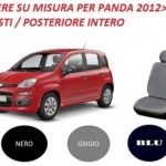 SET FODERE COPRISEDILI SU MISURA PER FIAT PANDA 2012> COLORE BLU 5 POSTI acquista online