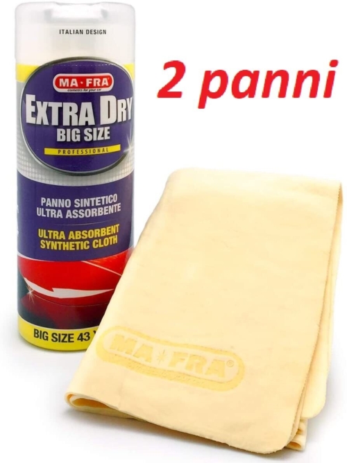 2X Mafra Extra Dry Panno Scamosciato Sintetico per Carrozzeria e Vetri Esterni acquista online
