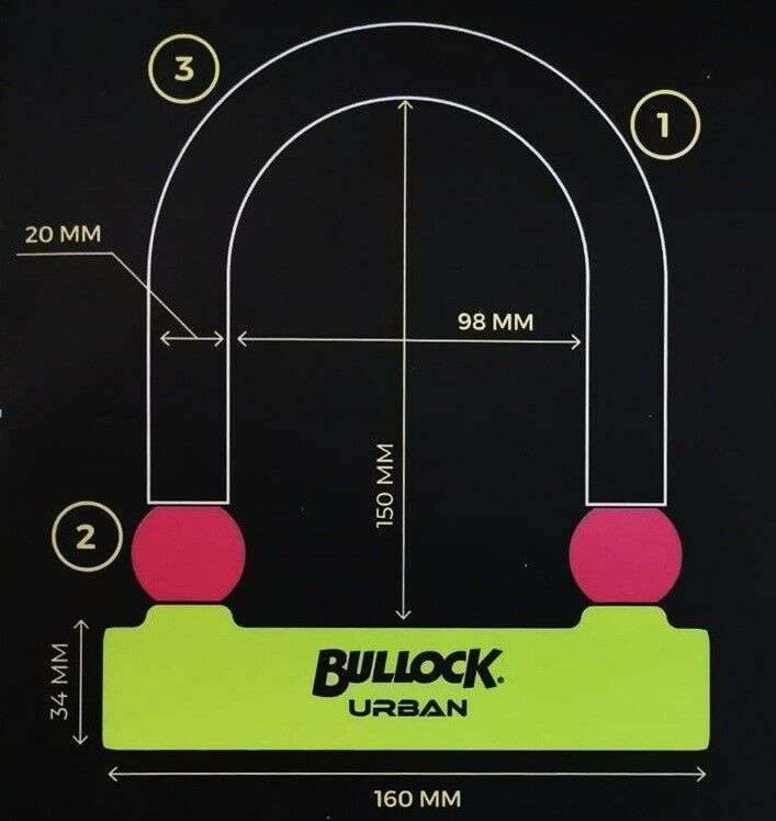 ANTIFURTO MECCANICO BLOCCA STERZO/PEDALI BULLOCK ABSOLUTE DEFENDER - Aricun