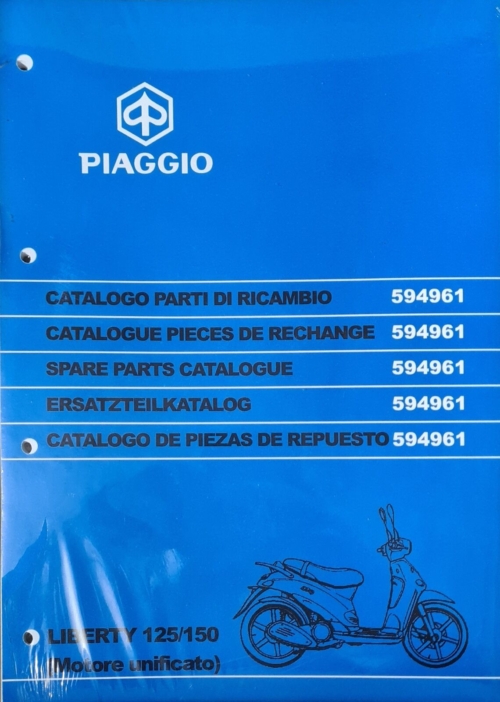 CATALOGO PARTI DI RICAMBIO LIBERTY 125/ 150 (MOTORE UNIFICATO) acquista online