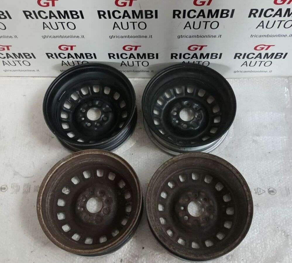 Fiat Panda 141 (1986-2003) set 4 coppette borchie cerchi R13 originali