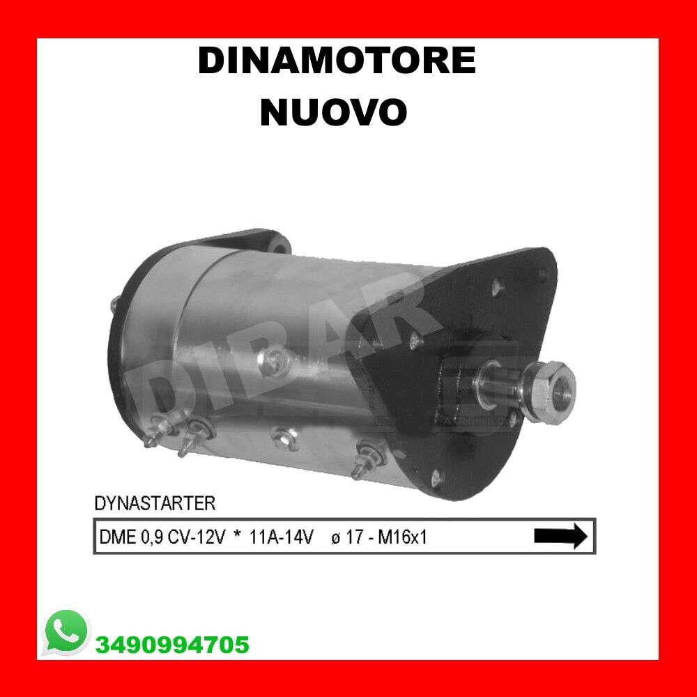 DINAMOTORE NUOVO 11AH ALBIN-LOMBARDINI-BCS-PIAGGIO-GOLDONI 4022100.5 VARIE  31 - Aricun