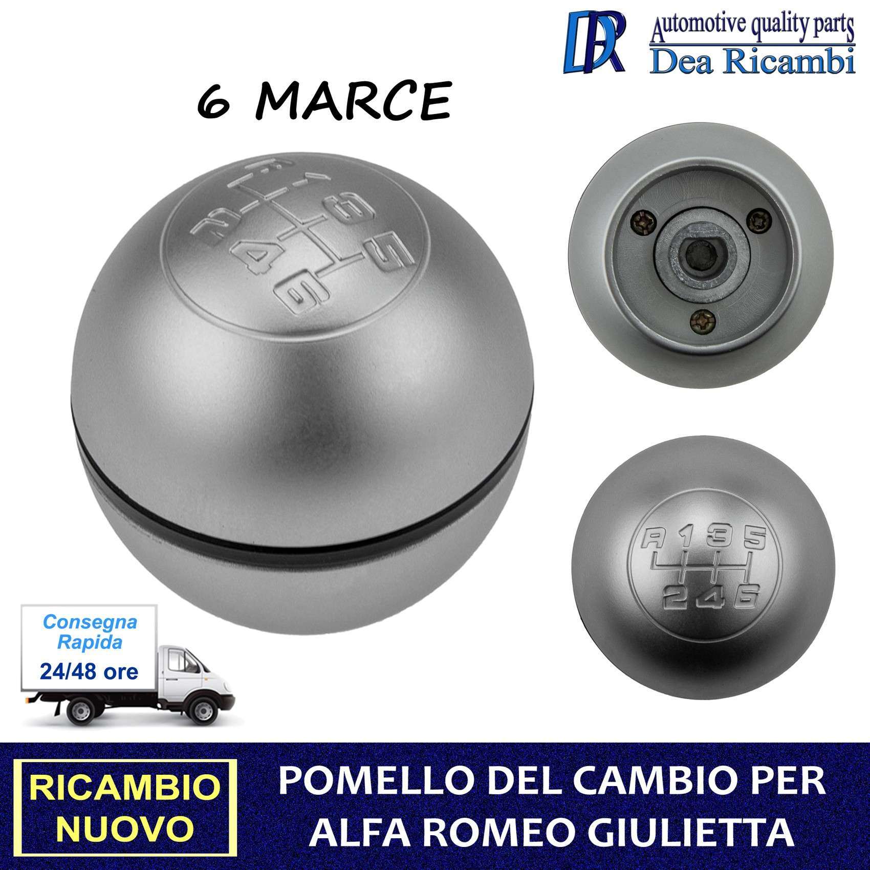 Pomello Cambio 6 Marce per ALFA ROMEO GIULIETTA 1.4 1.6 1.8 2.0 10