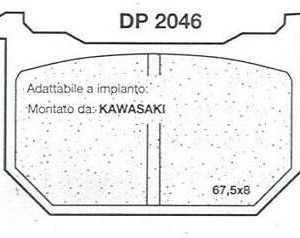 pastiglie forma sgr 6565390 kawasaki gpz 1100 new fd052