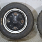 Treno completo cerchi e gomme Fiat 500 R Dal 1972 al 1975 Misura 125-12C M+S  dot  1018 acquista online