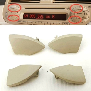 4 Buttons Stereo Kompatibel Mit 500 2007 Beige