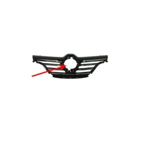 Reejilla Radiador Negro Con 7 Molduras Cromo Compatible Para Megane 2015