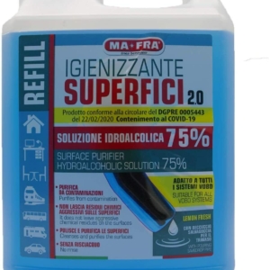 MA-FRA 5 litri Igienizzante superfici soluzione idroalcolica 75% conf 0005443