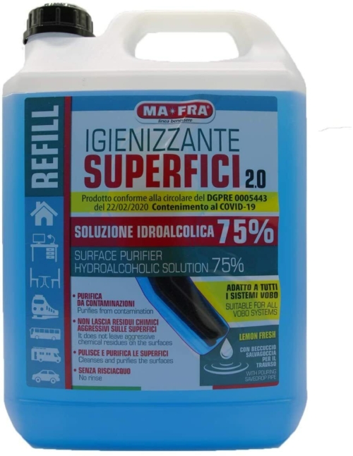 MA-FRA 5 litri Igienizzante superfici soluzione idroalcolica 75% conf 0005443 acquista online