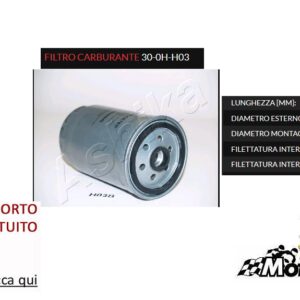 FC-H03S FILTRO GASOLIO CARBURANTE HYUNDAI ACCENT II III GETZ MATRIX cc 1500 CRDi
