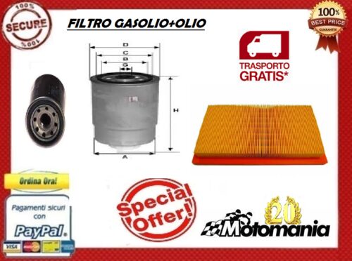 KIT TAGLIANDO 3 FILTRI + 4 OLIO  PIAGGIO PORTER 1400 1200 DIESEL acquista online