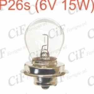 Bulb P26S(6V 15W) Dipped Ve (CIF-1432)