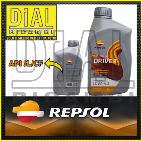 REPSOL DRIVER Speed Synth 10W40 Lubrificanti Olio Motore Auto Benzina Diesel 1LT acquista online