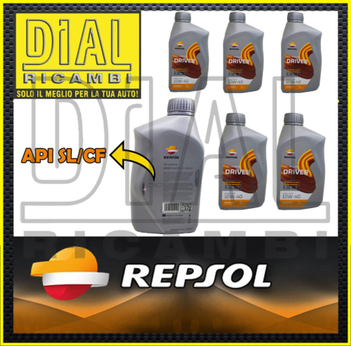 REPSOL DRIVER Speed Synth 10W40 Lubrificanti Olio Motore Auto Benzina Diesel 5LT acquista online